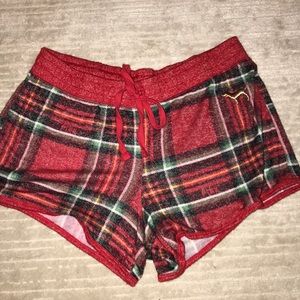 PINK plaid shorts